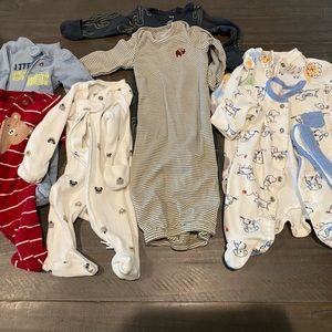 Premise onesies (5) and gowns (2)